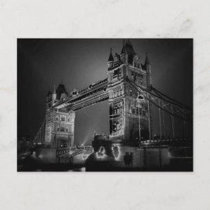 Black & White London Tower Bridge Post Cards