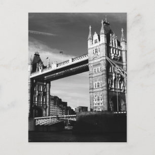 Black & White London Tower Bridge Postcard