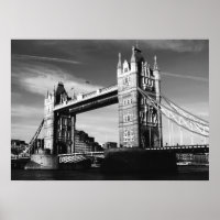 Black & White London Tower Bridge