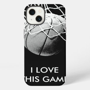 Black & White Love Basketball iPhone 13 Case