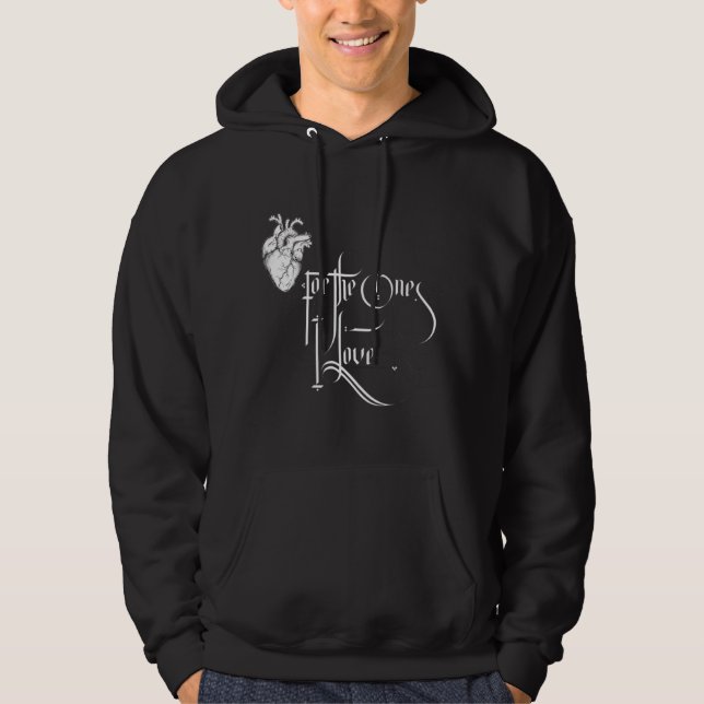 Black & White Love Hoodie (Front)