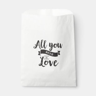 Black & White Love Wedding, Bridal Shower, Party Favour Bags