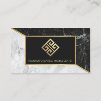 Black & White Marble Business Card