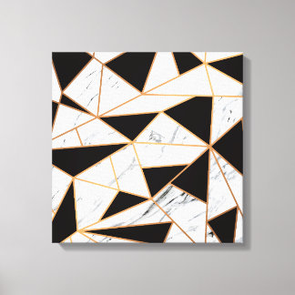 Black & White Marble Canvas Print