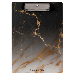 Black & White Marble Clipboard