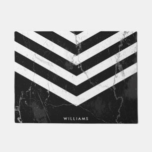 Black & White Marble Doormat
