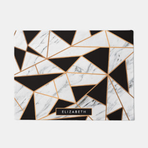 Black & White Marble Doormat