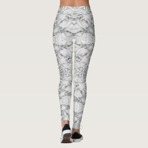 Black White Marble Leggings