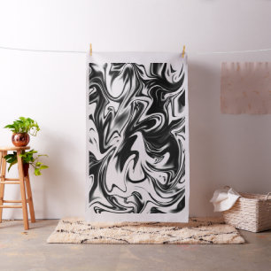 Black White Marble Liquorice Candy, Cotton Materia Fabric