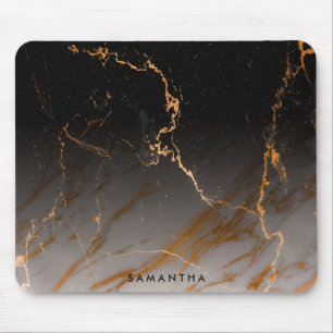 Black & White Marble Mouse Mat