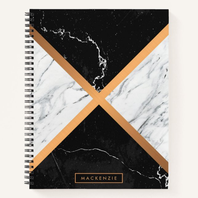 Black & White Marble Notebook (Front)