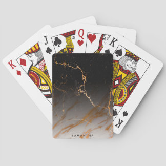 Black & White Marble Playing Cards