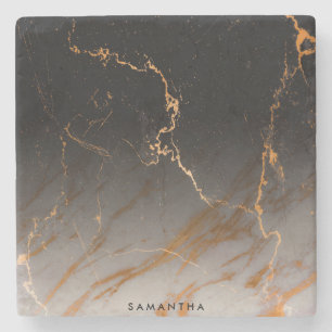 Black & White Marble Stone Coaster