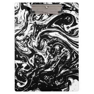 Black & White Marble Style Clipboard
