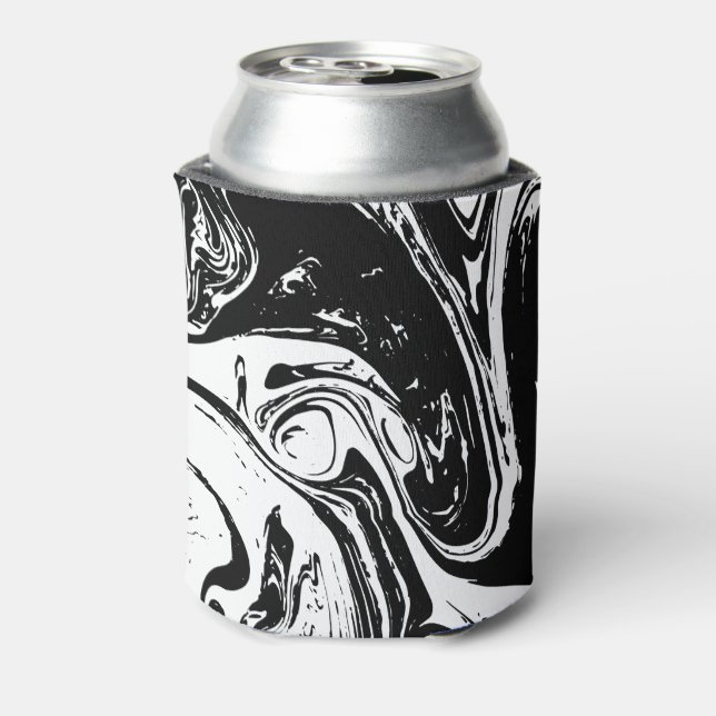 Black & White Marble Style Cooler (Can Back)