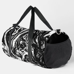 Black & White Marble Style  Duffle Bag