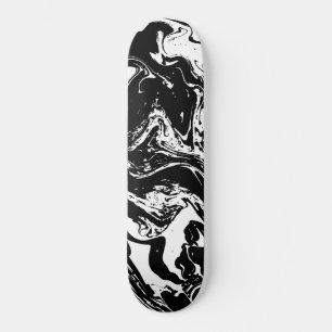 Black & White Marble Style Skateboard