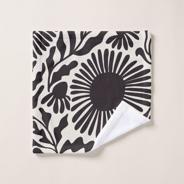 Black & White Matisse Wash Cloth (Wash Cloth)