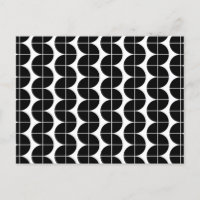 Black & White Mid Century Modern Abstract Pattern
