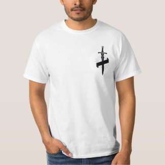 Black White Minimal Typographic Christian  T-Shirt