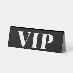 Black & White Minimal Wedding VIP Reserved Sign