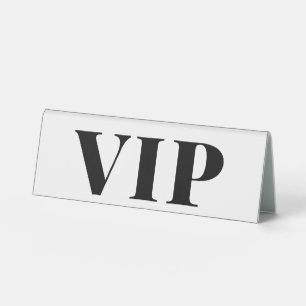 Black & White Minimal Wedding VIP Reserved Sign