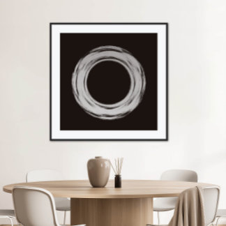 Black & White Minimalist Modern Art Print