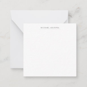 Black & White Minimalist Plain Modern Card