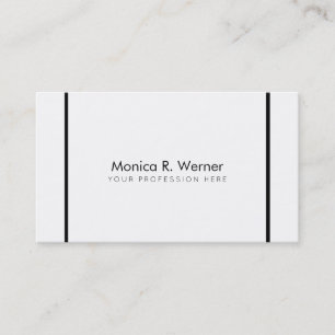 black/white minimalist professional modern business card