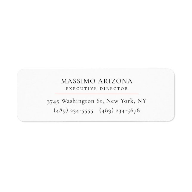 Black White Minimalist Simple Plain (Front)