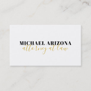 Black & White Minimalist Simple Plain Business Card