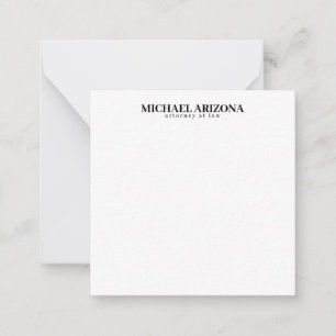 Black & White Minimalist Simple Plain  Card