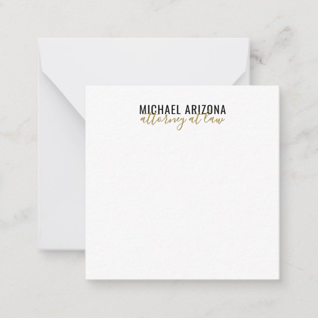 Black & White Minimalist Simple Plain  Card (Front)