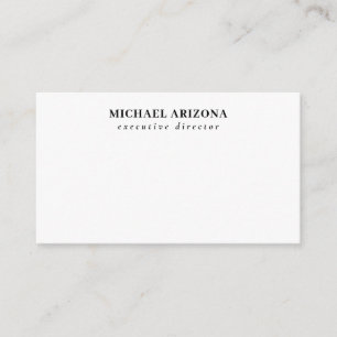 Black White Minimalist Simple Plain Enclosure Card