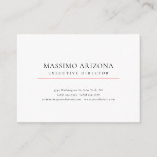 Black White Minimalist Simple Plain Modern Enclosure Card
