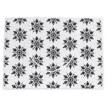 Black & White Minimalistic Graphic Snowflake