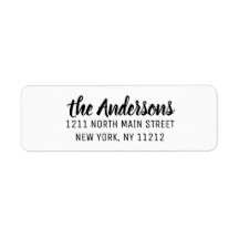 Black White Modern Artsy Cursive Script