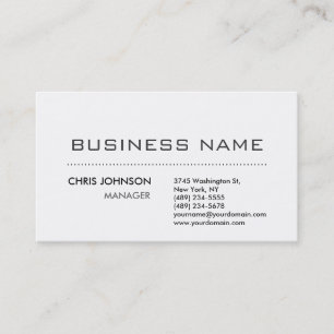 Black & White Modern Charming Business Card