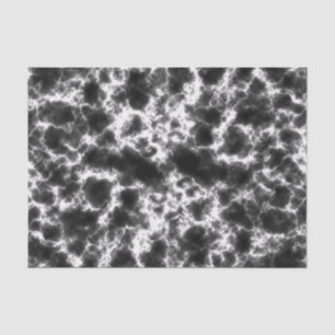 Black white modern chic marble tissue paper