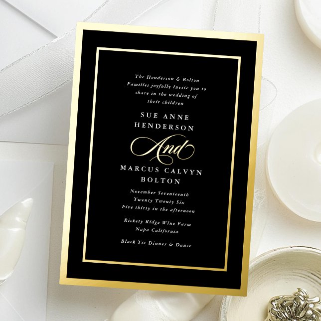 Black & White Modern Formal Calligraphy Wedding (Creator Uploaded)