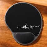 Black White Modern Minimalist Elegant Monogram Gel Mouse Mat<br><div class="desc">Introducing our Black and White Minimalist Modern Monogram Collection: Embrace simplicity and sophistication with our minimalist designs, curated to elevate your style effortlessly. Crafted with a keen eye for modern aesthetics, this collection features sleek black and white designs accentuated by personalised monograms. From chic stationery to versatile accessories, our collection...</div>