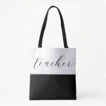 Black & White Modern Minimalist Teacher 