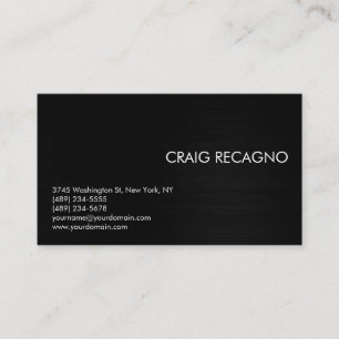 Black & White Modern Professional Business Card