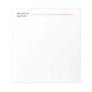 Black & White Modern Professional Exclusive Notepad