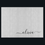 Black White Modern Script Girly Monogram Name Cutting Board<br><div class="desc">Black and White Simple Script Monogram Name Cutting Board. This makes the perfect graduation,  birthday,  wedding,  bridal shower,  anniversary,  baby shower or bachelorette party gift for someone that loves glam luxury and chic styles.</div>