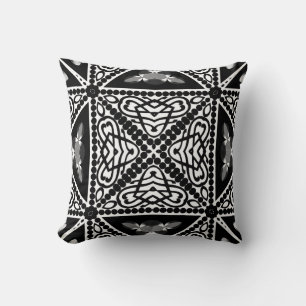 Black & White Modern Tribal Cushion