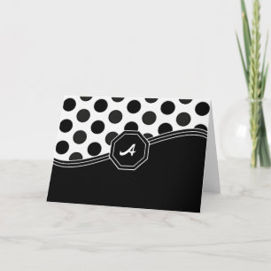 Black & White Monogram Cards