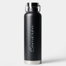 Black White Monogram Name Personalised