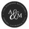 Black & White Monogram Wedding Return Address
