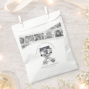 Black White Movie Night Birthday Favour Bags